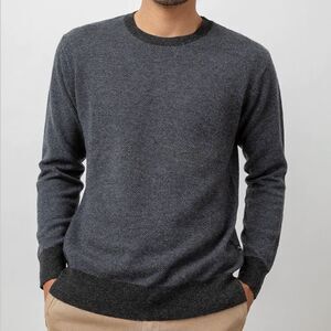 Rails Men’s Lightweight Wool Blend Rune Sweater in Navy Medium